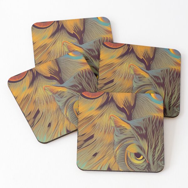 Item preview, a cat and an owl designed and sold by GeminiDaydreamer.