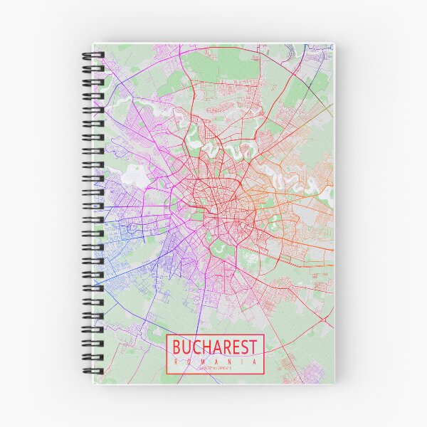 Item preview, Bucharest City Map of Romania - Colorful designed and sold by deMAP.