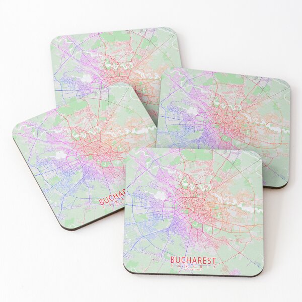 Item preview, Bucharest City Map of Romania - Colorful designed and sold by deMAP.