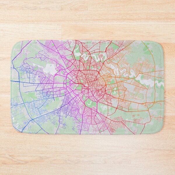 Item preview, Bucharest City Map of Romania - Colorful designed and sold by deMAP.