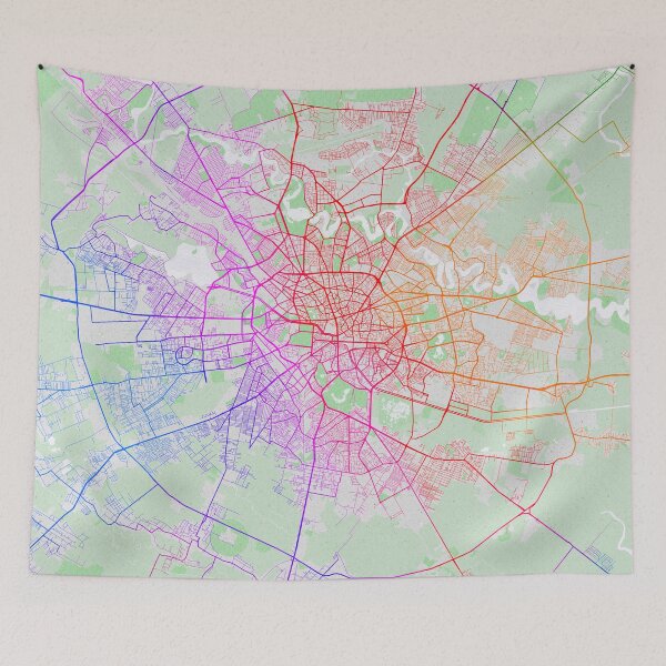 Item preview, Bucharest City Map of Romania - Colorful designed and sold by deMAP.