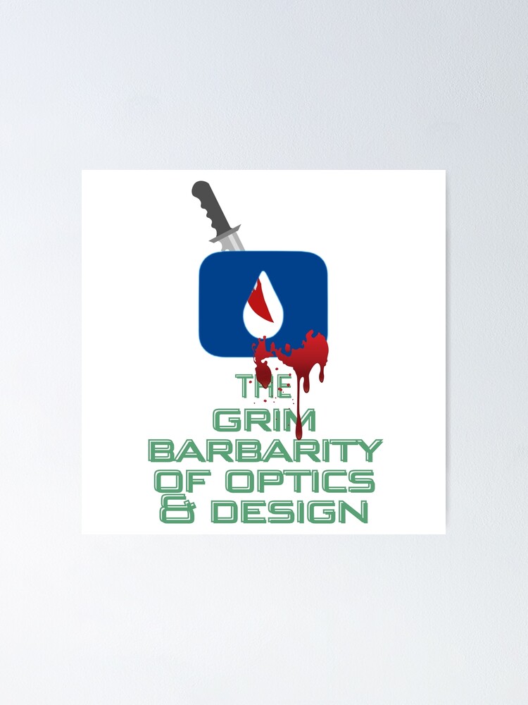 "lumon industries the grim barbarity of optics and design" Poster for