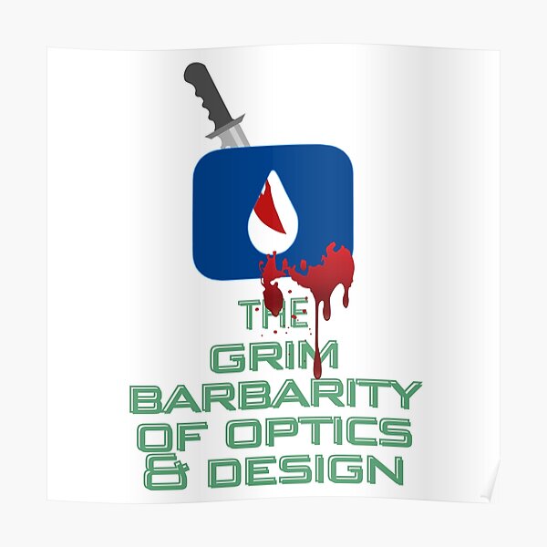 "lumon industries the grim barbarity of optics and design" Poster for