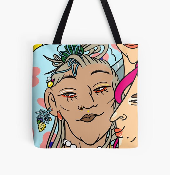 Beautiful People All Over Print Tote Bag