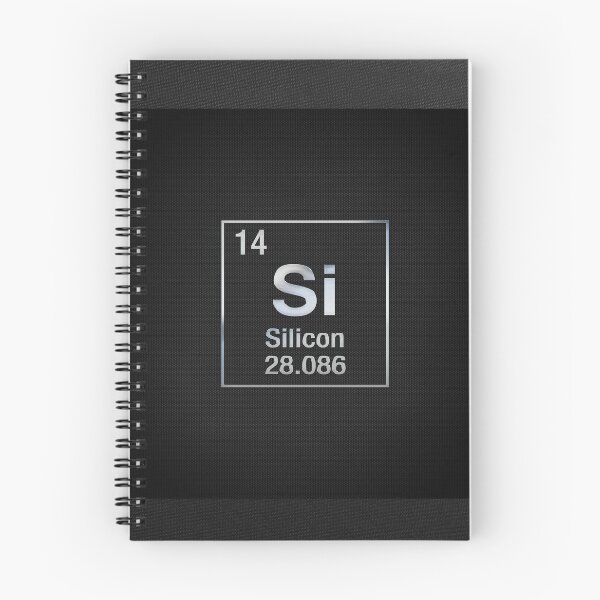 Item preview, Periodic Table of Elements - Silicon (Si) on Black Canvas designed and sold by Serge Averbukh Art Studio.