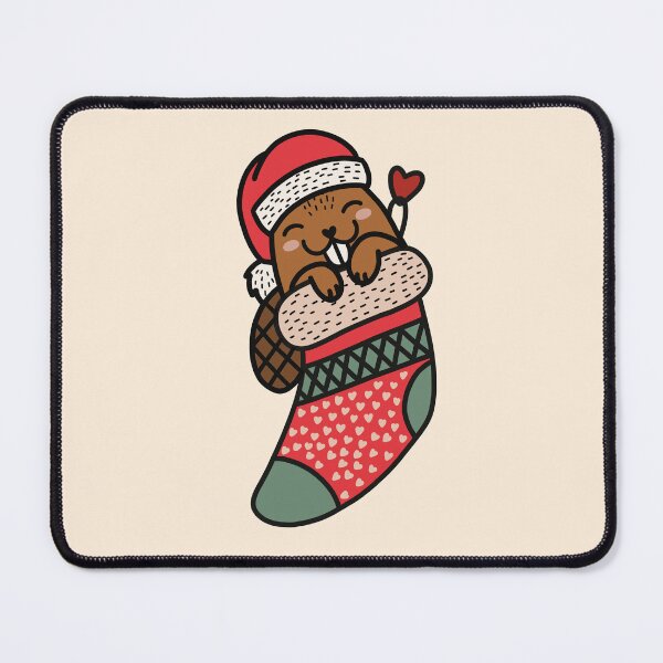 Item preview, Cute baby Beaver In Christmas Sock Xmas Pajama designed and sold by JokeGysen.