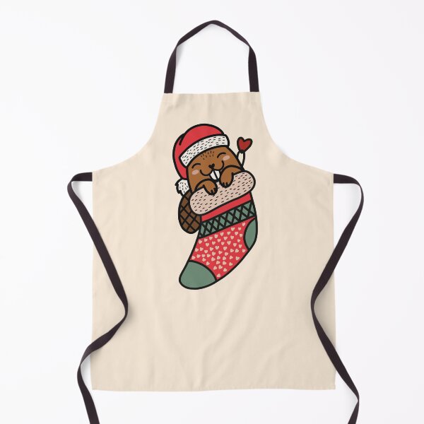 Item preview, Cute baby Beaver In Christmas Sock Xmas Pajama designed and sold by JokeGysen.