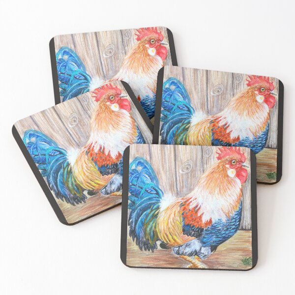 Item preview, Cock a hoot,  cockerel   Painted in water colour designed and sold by OilPaintsHatts.
