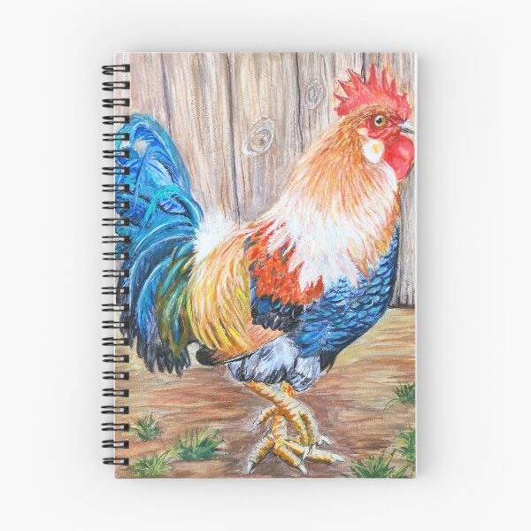 Item preview, Cock a hoot,  cockerel   Painted in water colour designed and sold by OilPaintsHatts.