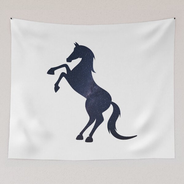 Item preview, Glowing Milky Way On Dark Sky Horse | Colorful Horse designed and sold by BopleDesigns.