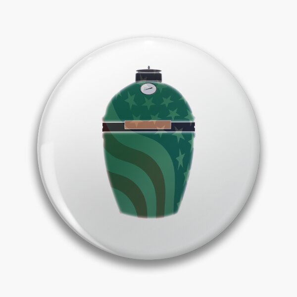 Item preview, Big Green Egg with US Flag Overlay designed and sold by Mackabee.