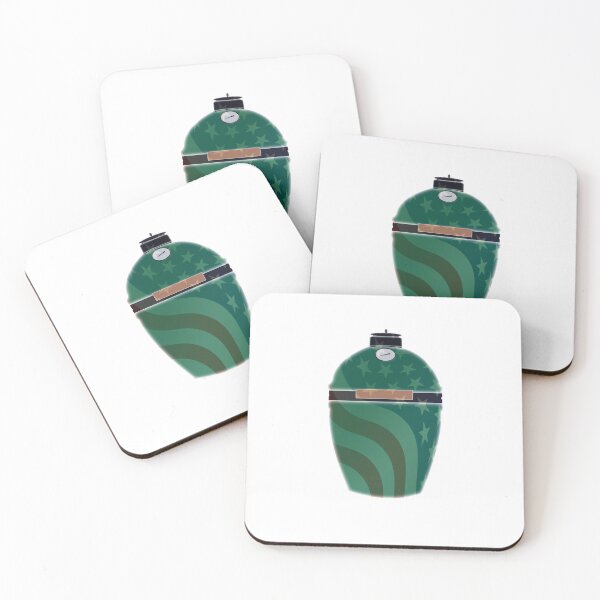 Item preview, Big Green Egg with US Flag Overlay designed and sold by Mackabee.