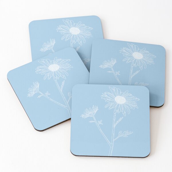 Item preview, White Daisy Fine Line Drawing designed and sold by BluebellPainter.