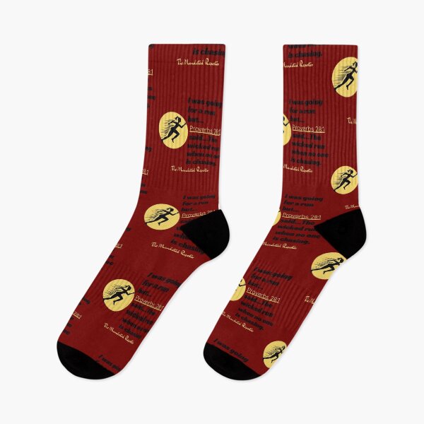 Item preview, I Was Going to Run BUT... Proverbs 28:1 Funny - Dark Red designed and sold by TheReporter1.