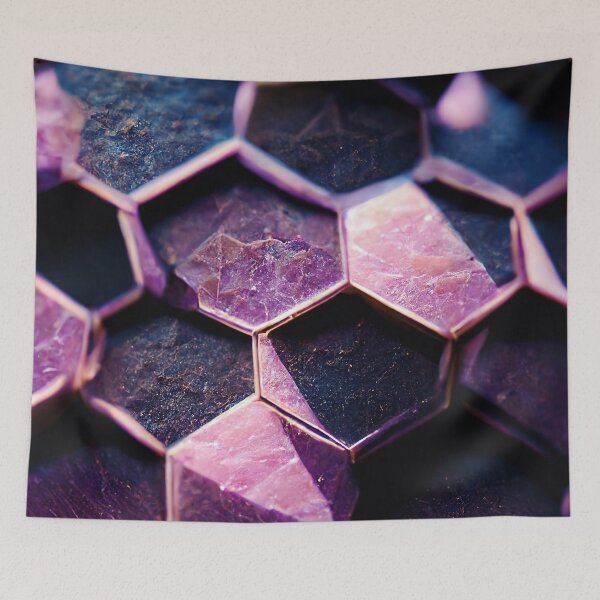 Item preview, Chris Scott - Lilac Hexagons designed and sold by Chris-Scott-Art.