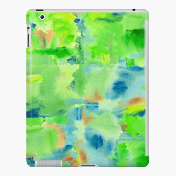 In the Forest in Spring Abstract Watercolor Collage iPad Snap Case