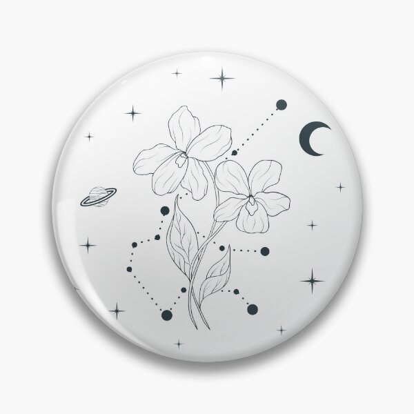 Item preview, February Violet Birth Flower Constellations designed and sold by OmniRoseArt.