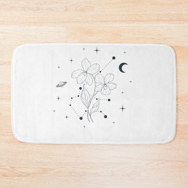 Item preview, February Violet Birth Flower Constellations designed and sold by OmniRoseArt.