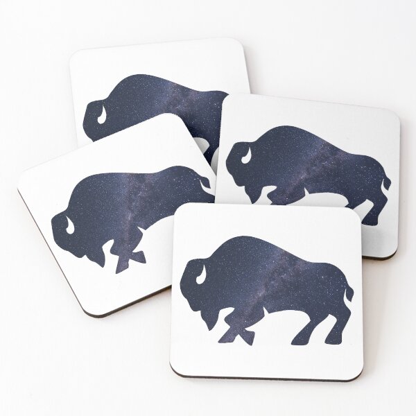 Item preview, Glowing Milky Way On Dark Sky Buffalo | Colorful Buffalo designed and sold by BopleDesigns.