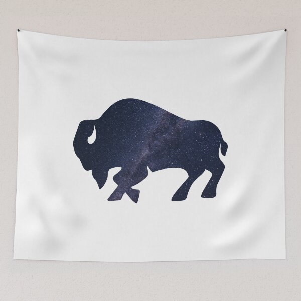 Item preview, Glowing Milky Way On Dark Sky Buffalo | Colorful Buffalo designed and sold by BopleDesigns.