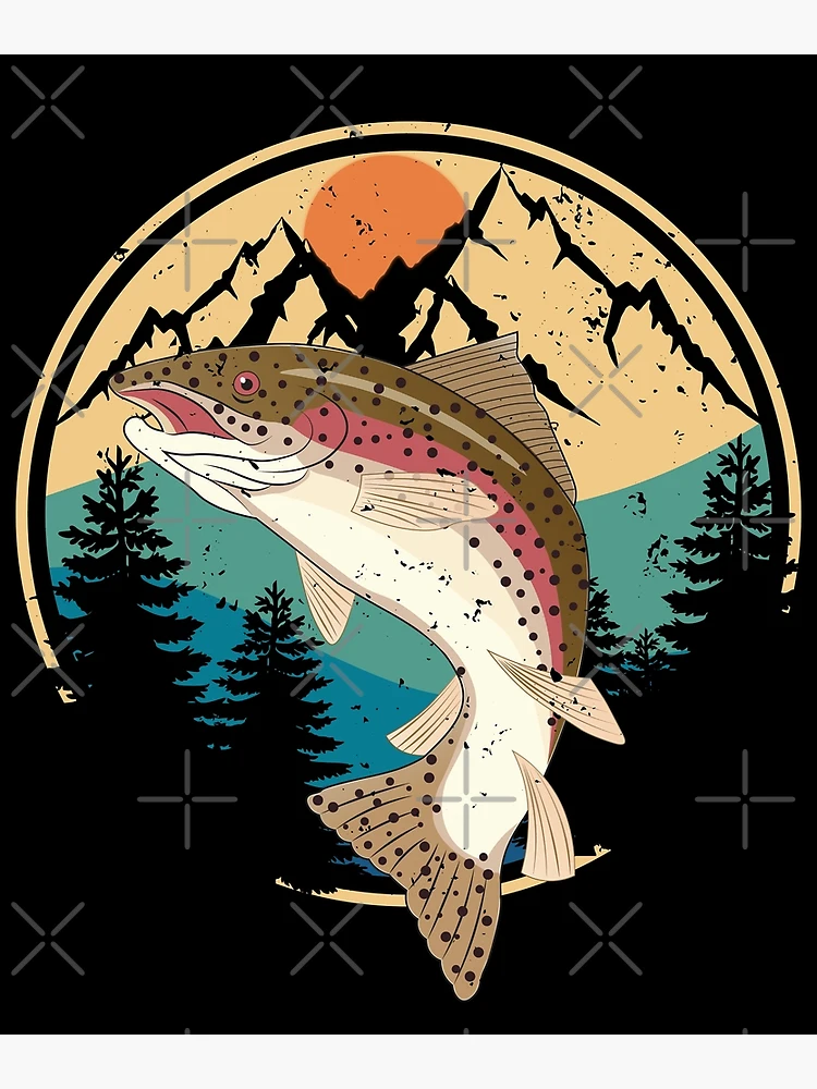 Steelhead TROUT, Fly Fishing, Freshwater Fish, Painting, Print , 8x10,  11x14 -  Canada