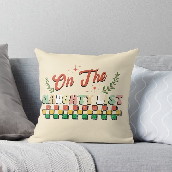 Item preview, On the naughty list retro Christmas vintage designs designed and sold by DesignsbyMona.