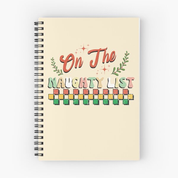 Item preview, On the naughty list retro Christmas vintage designs designed and sold by DesignsbyMona.