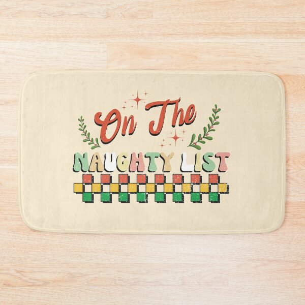 Item preview, On the naughty list retro Christmas vintage designs designed and sold by DesignsbyMona.