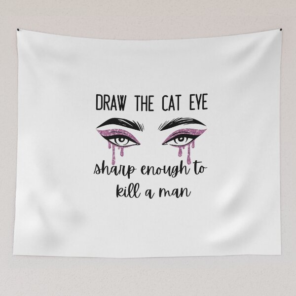 Item preview, Cat eye sharp enough to kill a man / Vigilante shit designed and sold by BloompodDesigns.