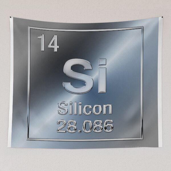 Item preview, Periodic Table of Elements - Silicon (Si) designed and sold by Serge Averbukh Art Studio.