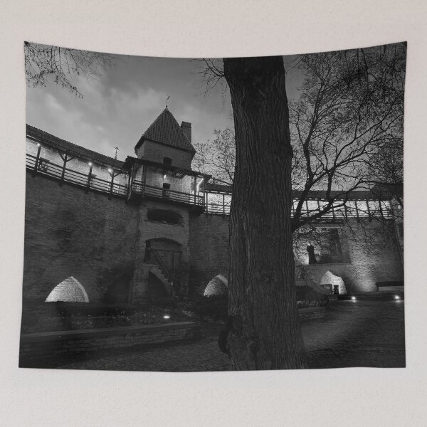 Item preview, The Castle of Tallinn bw designed and sold by Jouko Lehto Photography.