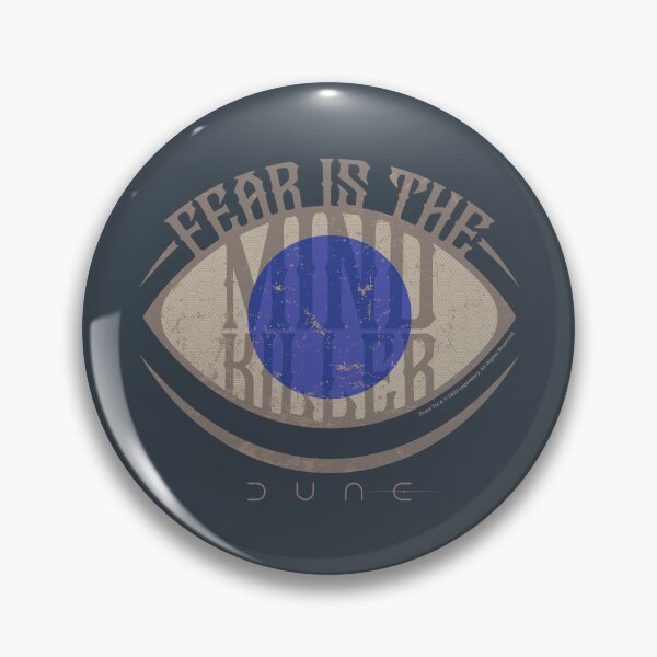 Item preview, Fear is the mind Killer Blue Eye Vintage Badge designed and sold by wolfkin-design.