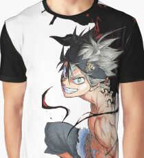 Asta Dämon Form Grafik T-Shirt