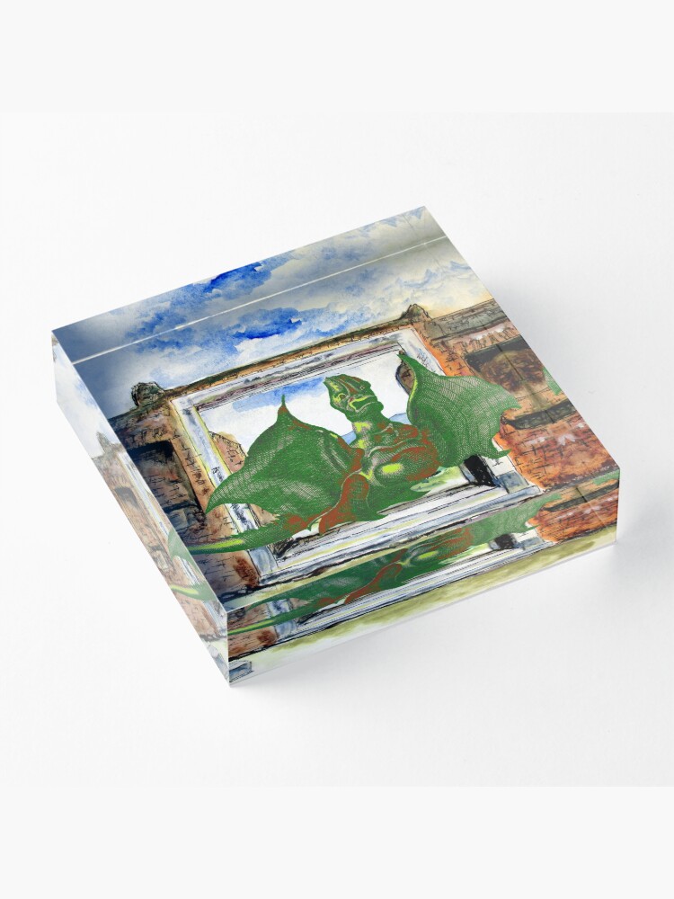 Alternate view of Dragon In Pompeii Acrylic Block