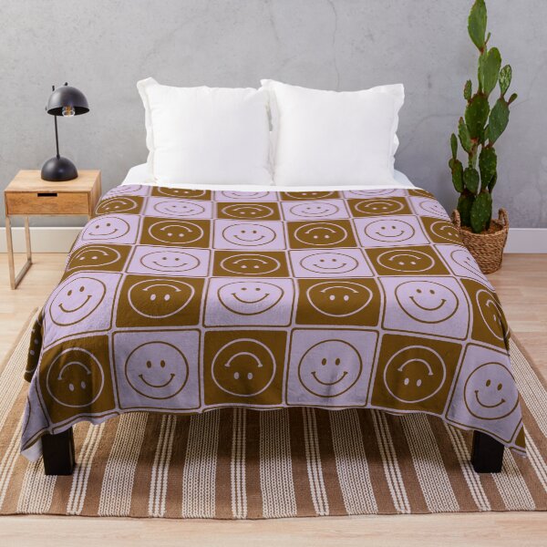 Item preview, Checkered Smiley Faces Pattern Design Muted Color Palette designed and sold by tartagain.