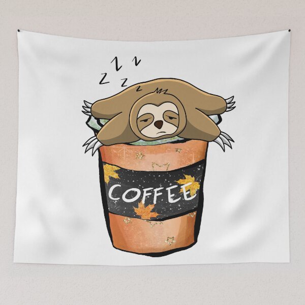 Item preview, Cute Sloth Need Coffee designed and sold by virillanissa.