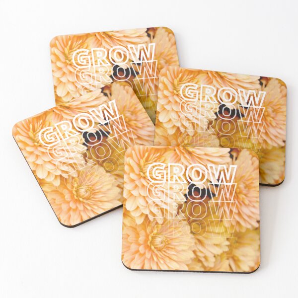Item preview, GROW (above) - Yellow Orange Flower Blossoms designed and sold by AliceSLee.