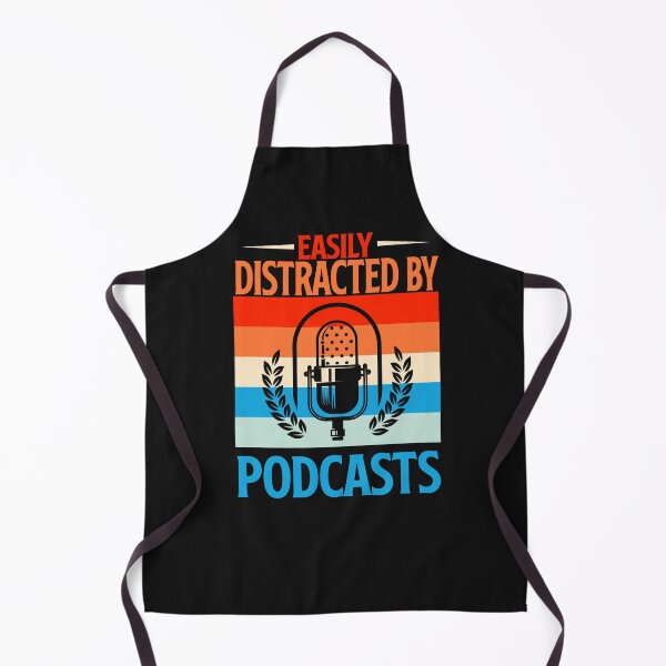 Item preview, Easily Distracted By Poscasts Gift for Podcaster designed and sold by Músico Ilustre.