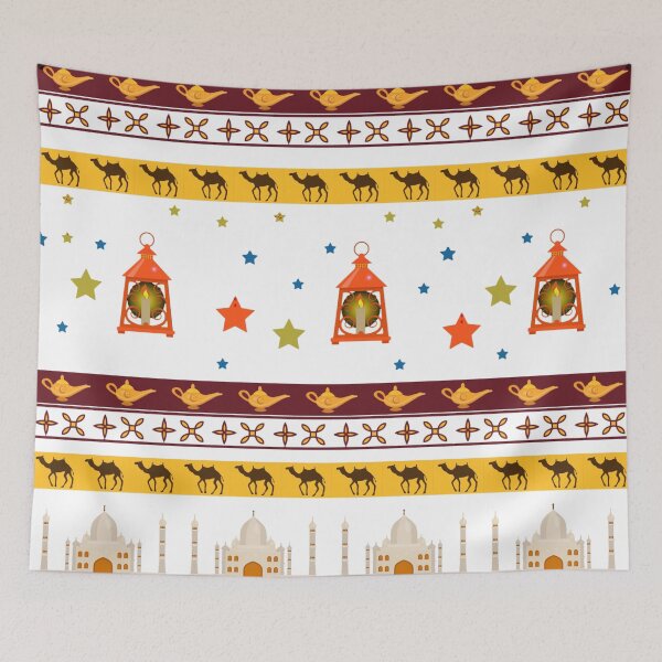 Item preview, Arabian Ancient Tribal Style Ramadan Kareem Seamless Pattern designed and sold by deepakrode7.