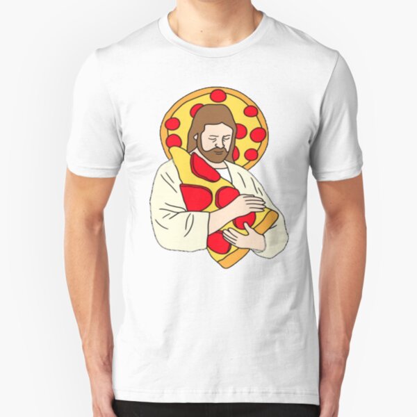 Pizza Jesus Slim Fit T-Shirt