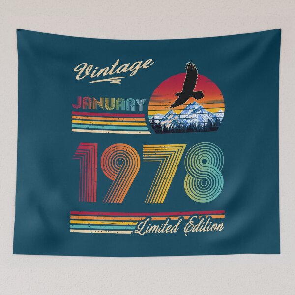 Item preview, January 1978 Birthday designed and sold by GreenSplash.