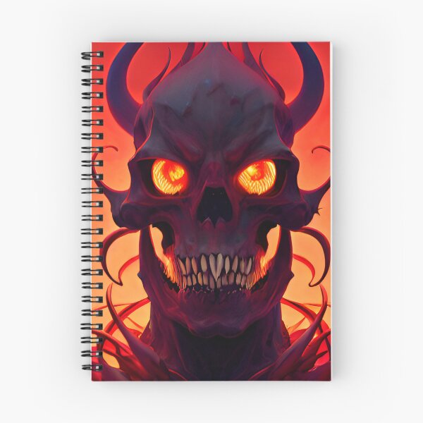 Item preview, Demonic skull with burning eyes designed and sold by DopeDesign111.
