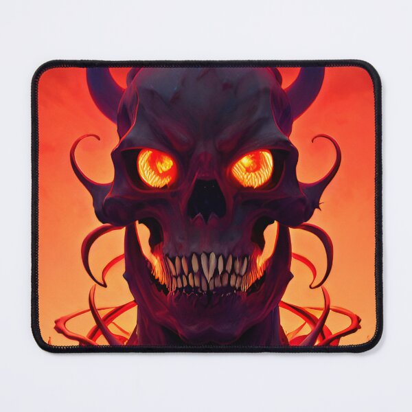 Item preview, Demonic skull with burning eyes designed and sold by DopeDesign111.