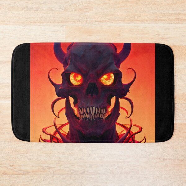 Item preview, Demonic skull with burning eyes designed and sold by DopeDesign111.