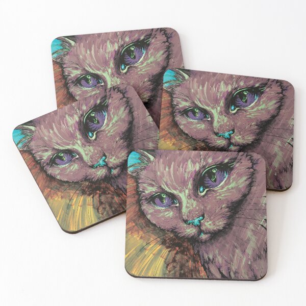 Item preview, Fluorescent cat  designed and sold by RubyMagician.