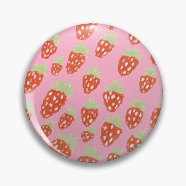 Item preview, CUTE STRAWBERRY PATTERN ON PINK BACKGROUND \ by tartagain designed and sold by tartagain.
