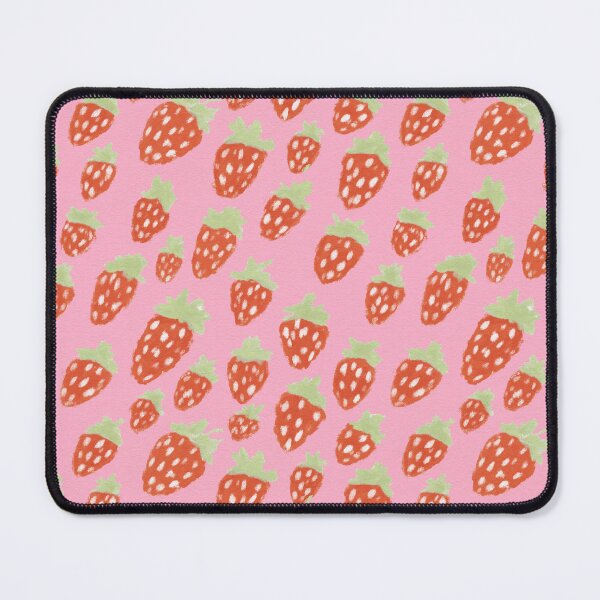 Item preview, CUTE STRAWBERRY PATTERN ON PINK BACKGROUND \ by tartagain designed and sold by tartagain.
