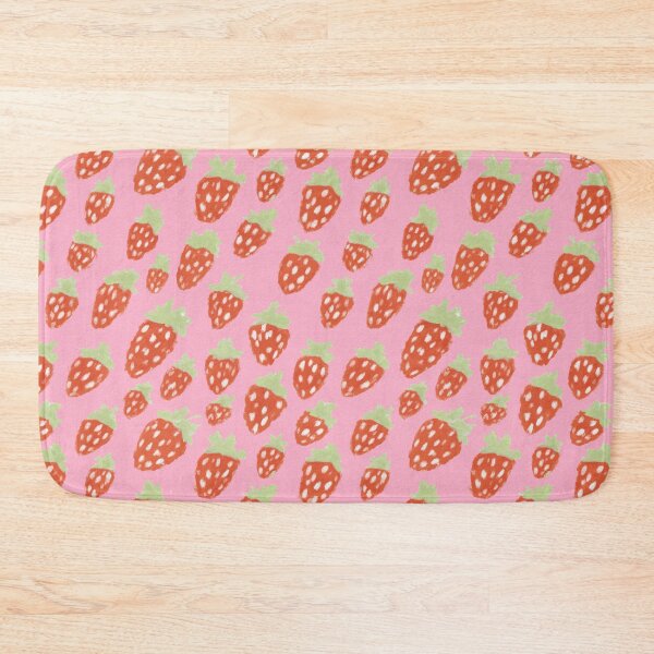 Item preview, CUTE STRAWBERRY PATTERN ON PINK BACKGROUND \ by tartagain designed and sold by tartagain.