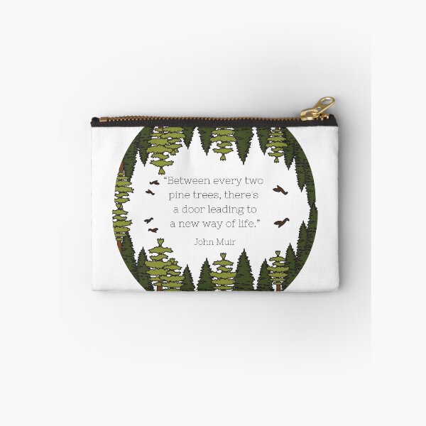 Item preview, Between Two Pine Trees | John Muir Quote | Woodland Wreath designed and sold by Daleen Cowgar.