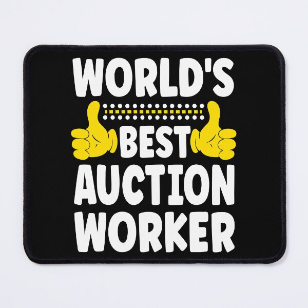 Item preview, World's Best Auction Worker Funny Job Title Auction Worker designed and sold by ecomdesign.